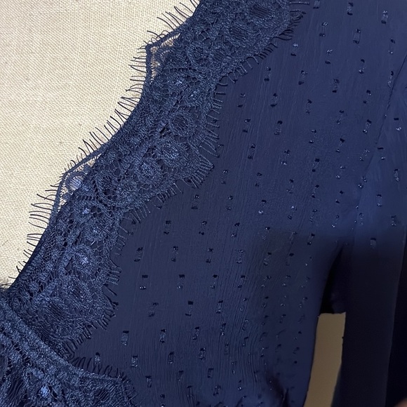 Mason & Belle navy empire waist top. small - Picture 9 of 10